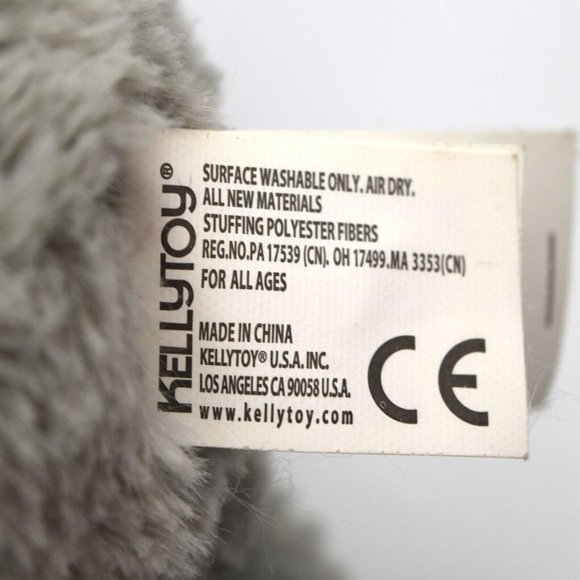 Kellytoy Kellybaby Plush Elephant Rattle Crinkle Ears Baby Lovey Stuffed Animal - Picture 4 of 4